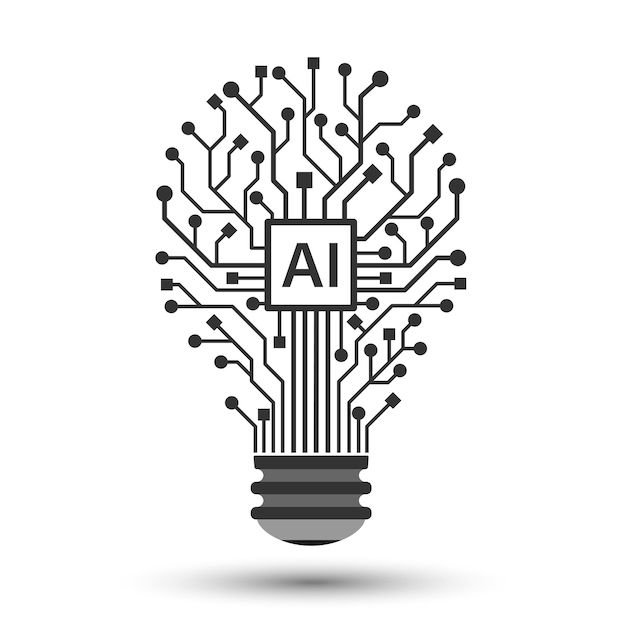 AI-powered intelligence and data insight illustration